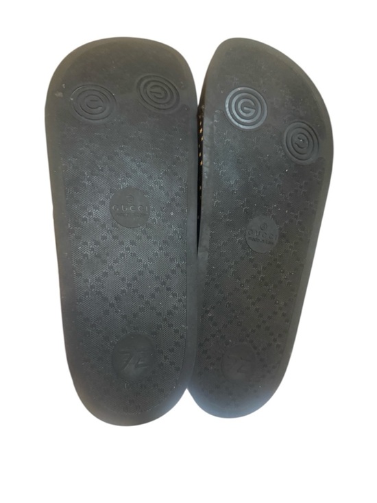Rubber slides, Gucci x SEGA Guccy Logo Sandals in excellent conditions. main image 5